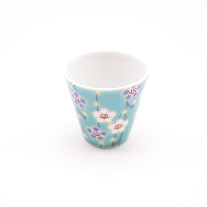 日本九谷焼手工杯(梅2.16x 2.08)