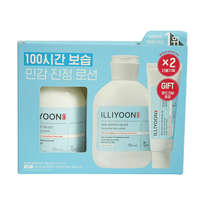 세라마이드 아토 로션 & 핸드크림 세트 9.3 fl oz*2 + 1.69 fl oz 민감성 피부용 딥 하이드레이션 무향