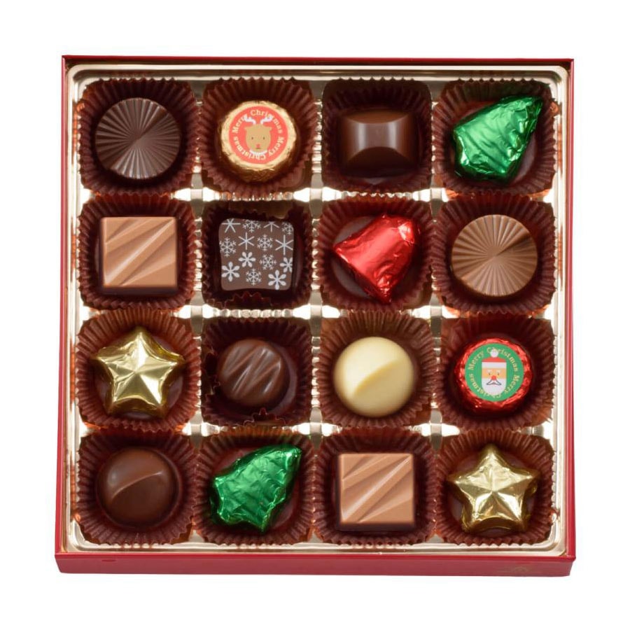 【赠品】【日本直邮】 日本 摩洛索夫 季节限定巧克力精品铁罐礼盒16粒入