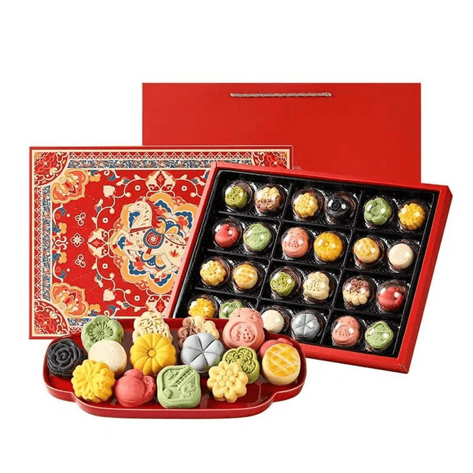 Royal Gourmet Palace Food Record Gift Twenty-four Solar Terms Chinese Pastries 14 Flavors 24 Pieces 538g*1