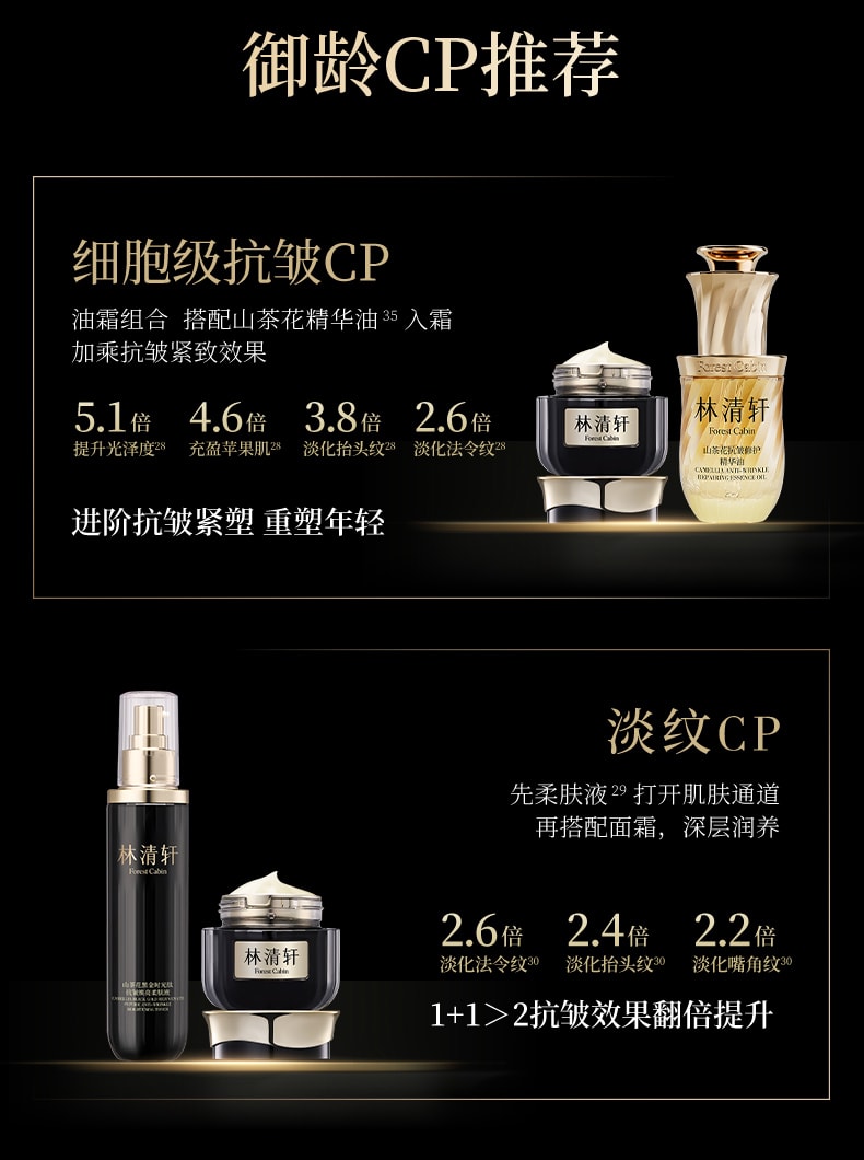 Camellia Black Gold Time Peptide Anti-Wrinkle and Brightening Essence Cream 15g/ Bottle