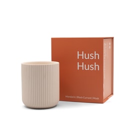Luminose Scented Coconut Wax Candle Mandarin Black Current Musk Fruity Scent | Hush Hush 9.5oz