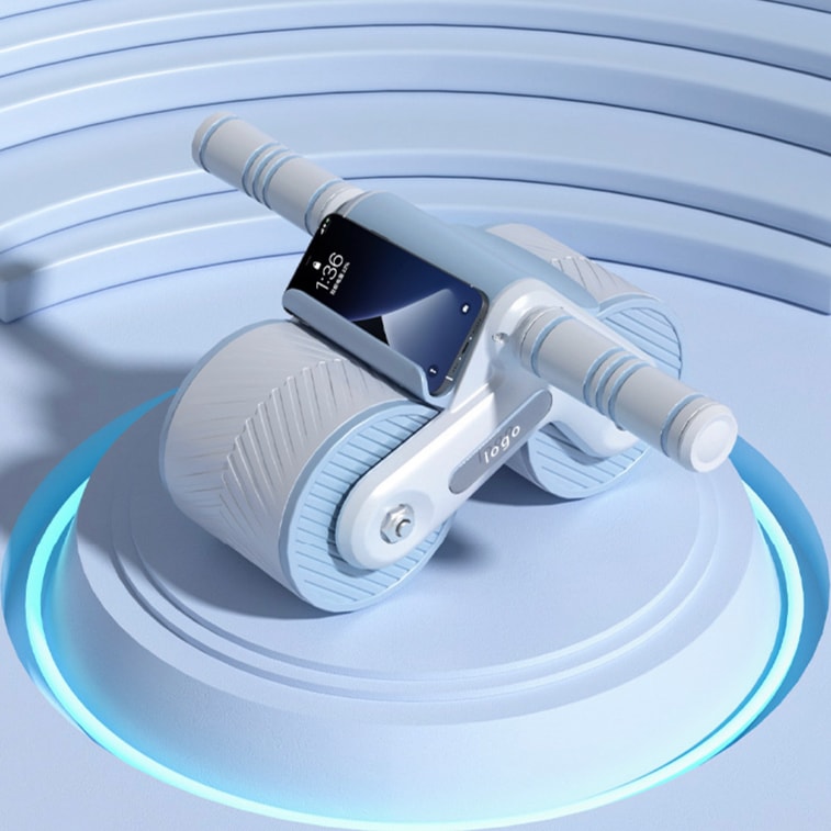 Abdominal Exercise Roller Elbow Support ABS Roller Wheel Home Exercise Equipment With Yoga Mat Reduce Color Random 8