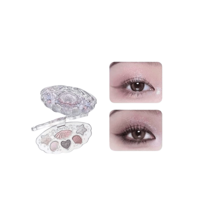 【中國直郵】 花知曉 霧面珠光眼影盤 六色組合 6.5g 貝殼珍珠