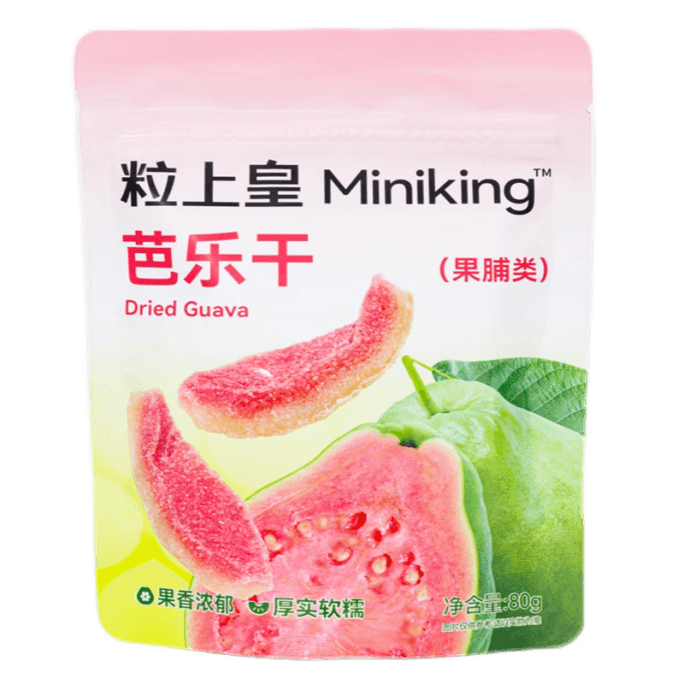 【中国直邮】 粒上皇 红心芭乐干番石榴水果干80g*1袋