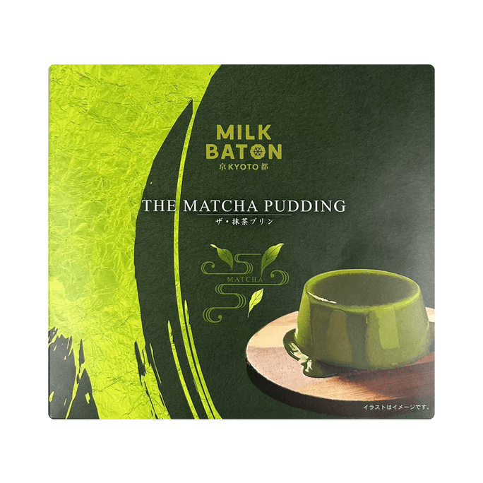 MILK BATON 京都抹茶布丁4个 419g