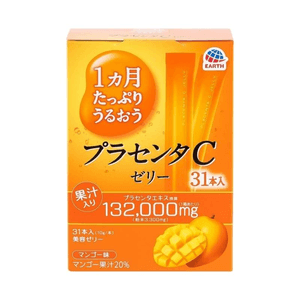 日本 EARTH CHEMICAL 地球制藥 美肌Q彈膠原蛋白果凍條 【芒果口味】31支