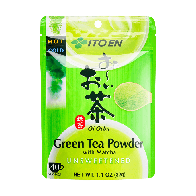 抹茶入り無糖緑茶パウダー 1.1オンス