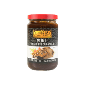 香港李錦記 黑椒汁 350g【義大利麵醬烤肉沾料黑胡椒醬】