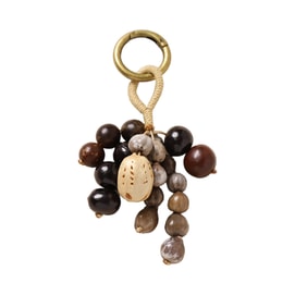 【中國直郵】 HSPM 手工編織天然滿願種子包包掛件植物菩提子鑰匙扣復古新中式包掛飾 如願 1個