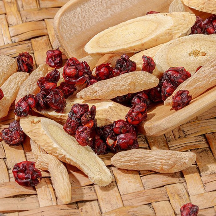 【Canada Direct Mail】 Sifanda Astragalus Ophiopogon Schisandra Tea 100g (5g x 20 bags) Replenish Qi Nourish Yin Relieve Dry Mouth Night Sweats Fatigue Weakness Excessive Sweating Essential Fluid-Generating Tea Nourish Yin Improve Dry Mouth Frequent Sweating Mental Fatigue Conditioning Tea 3