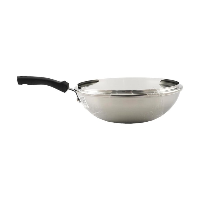 SUPOR HONEYCOMB STAINLESS STEEL WOK 30CM