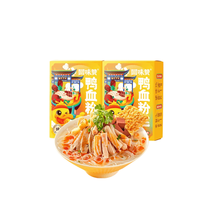 【中国直送】 回味赞 南京特産オリジナル鴨血粉絲スープ 256g*2箱