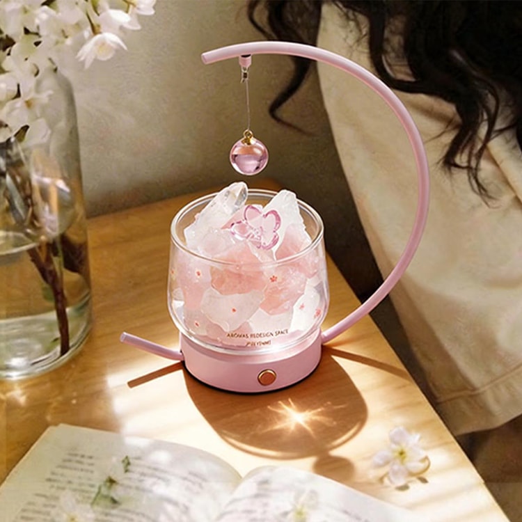 yinmi Cherry Blossom Aroma Crystal Stone Diffuser Gift Set - Yami.com