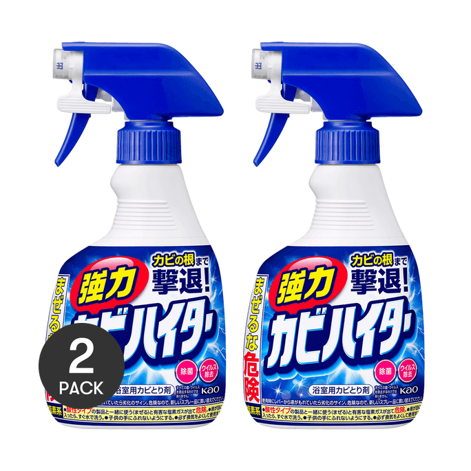 日本KAO 浴室用强力除菌清洁喷雾 400ml*2【超值2瓶入】