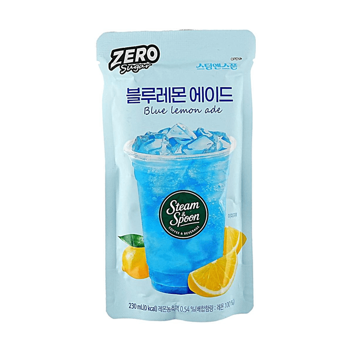 무설탕 블루 레몬 에이드, 7.78 fl oz【0 설탕·10kcal】