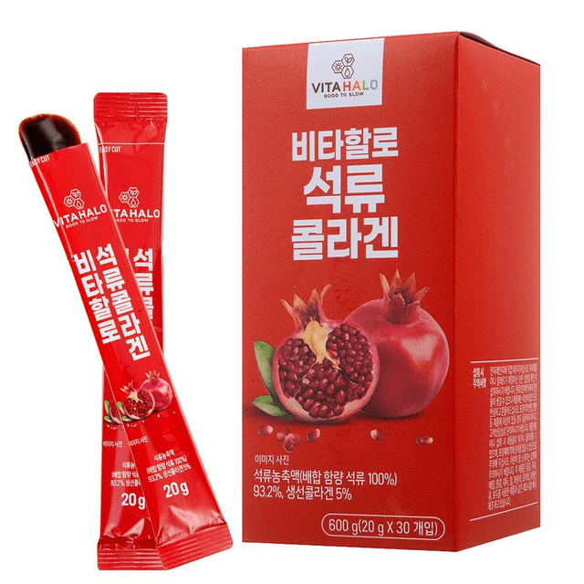 韓国直送】VITAHALO ザクロコラーゲンゼリースティック（20g×30本