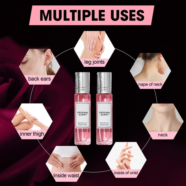 Women's Perfume, Long-Lasting Floral Fragrance,Fresh Long-Lasting Portable Perfume, Eau de Toilette EDT Spray, Gift for Her,  Natural & Clean,  10ml /2 pcs 6