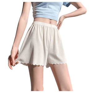 【中国直邮】爪哇岛 冰丝安全裤女宽松可外穿防走光打底裤 (白色 125-160斤)