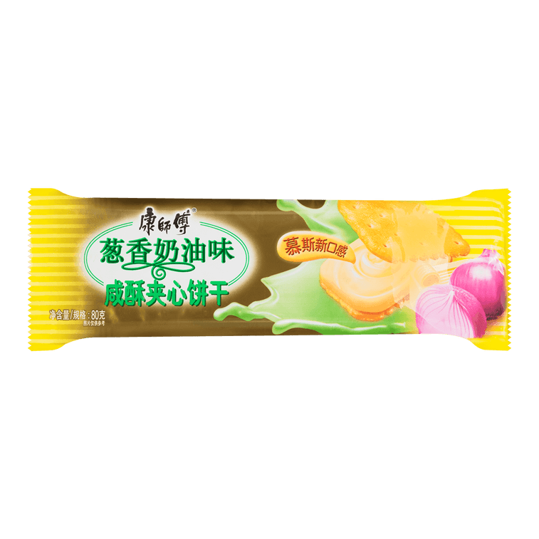 康师傅  咸酥夹心饼干 葱香奶油味 80g 包装随机发送 6