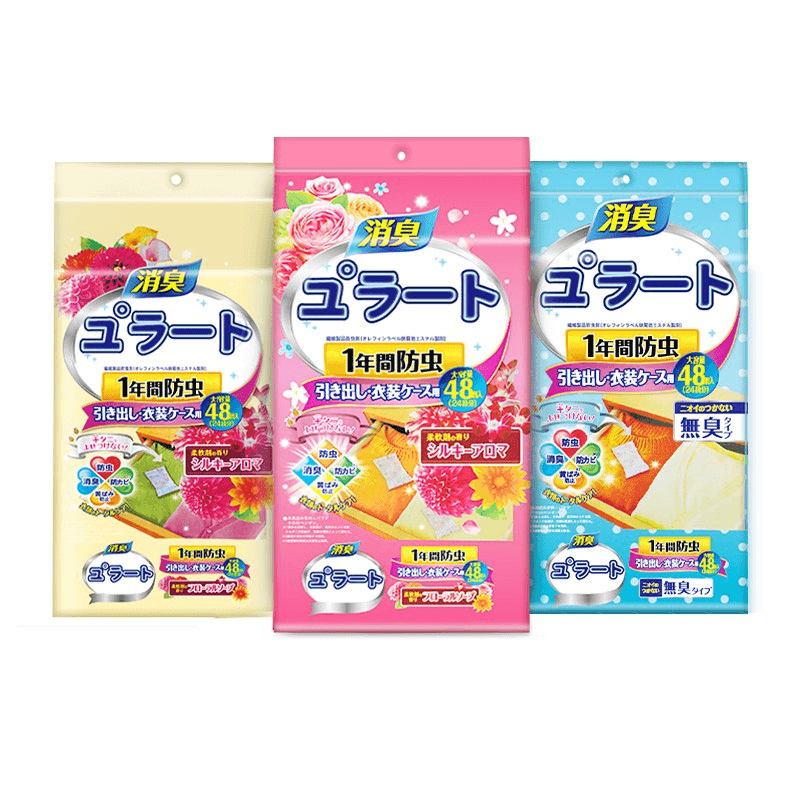 水月秦淮 樟脑丸 白桃乌龙 48包 家用衣柜防霉防虫去湿防潮除虫香薰衣服防蛀蟑螂球除味