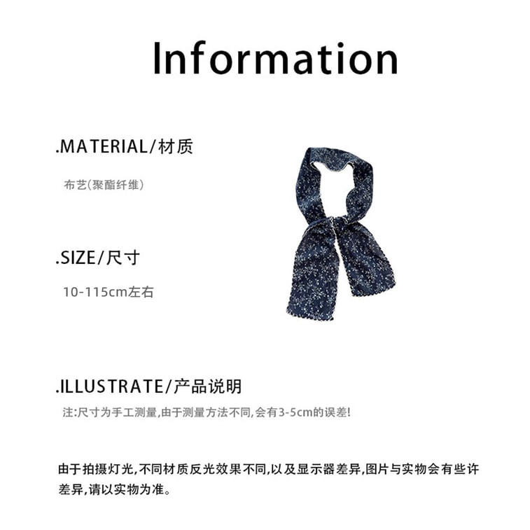 Sophisticated Retro Scarf, Cotton Linen Striped Long Skinny Scarf, White   Coffee Floral F 1Piece 7