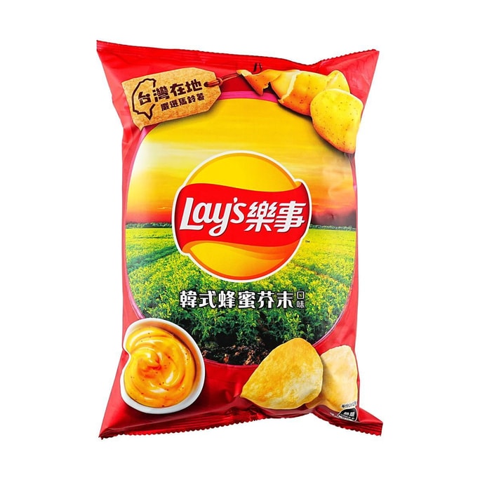 台湾版LAY'S乐事 薯片 韩式蜂蜜芥末味 56g