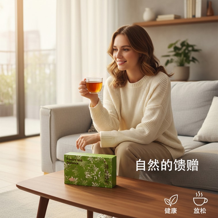 天養益 詩與遠方花茶禮盒 有機認證綠色健康54g 8