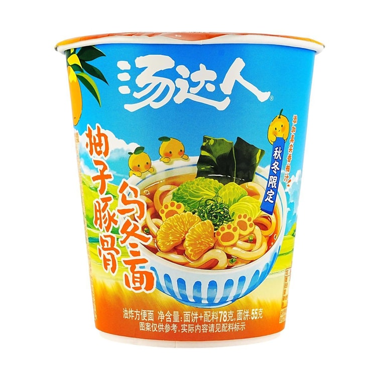 유자 돈코츠 우동 즉석라면, 75g *6개입【6팩】【겨울 한정판】 6