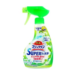 日本KAO花王 Super浴室浴缸多用途清潔劑 去水垢污垢水漬除垢劑泡沫噴霧 清新森林香 350ml