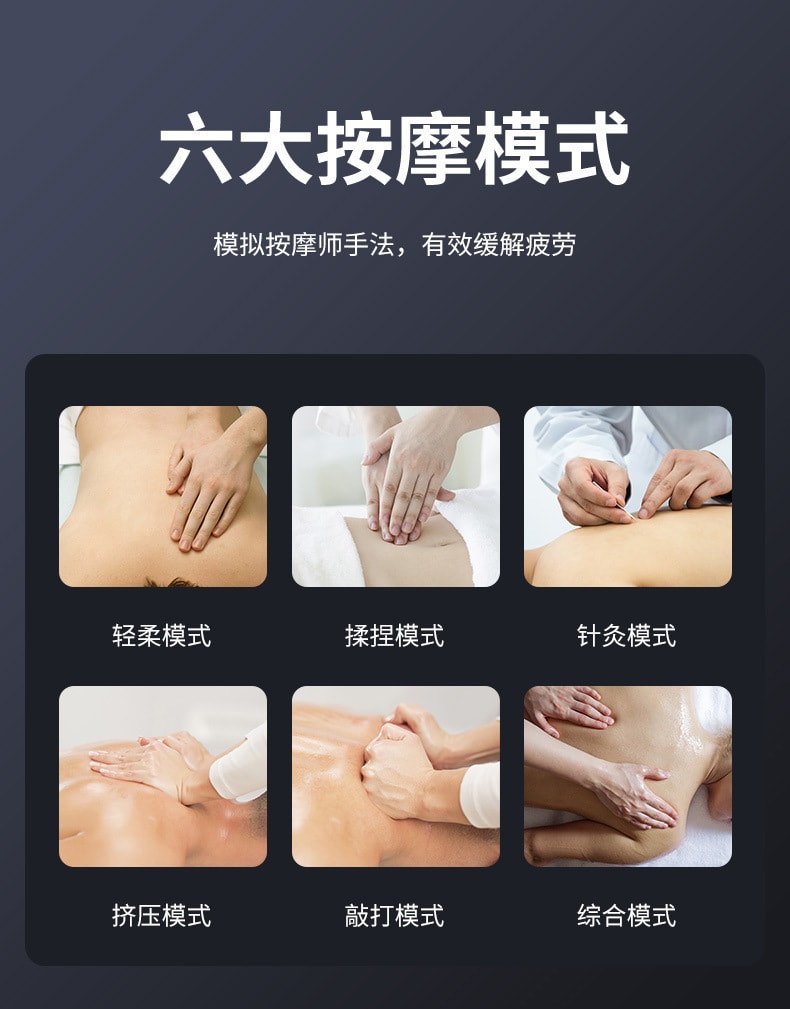 【中國直郵】 晶雅家 TENS+EMS 雙脈衝頸椎按摩儀 6 模式 19 檔 + 三檔熱敷 92g 輕盈 辦公學生專用 紅色一台裝