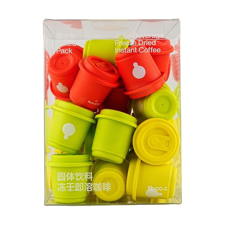 솔리드 음료 동결 건조 인스턴트 커피, 혼합 팩 30컵, 피트니스 커피 4
