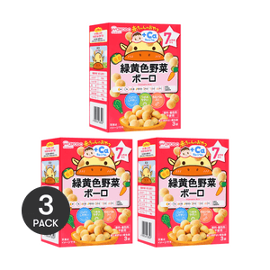 【Value Pack】Japan Baby Toddler Food Calcium Teether Cracker Cookies Pumpkin Carrot Vegetable*37mo+