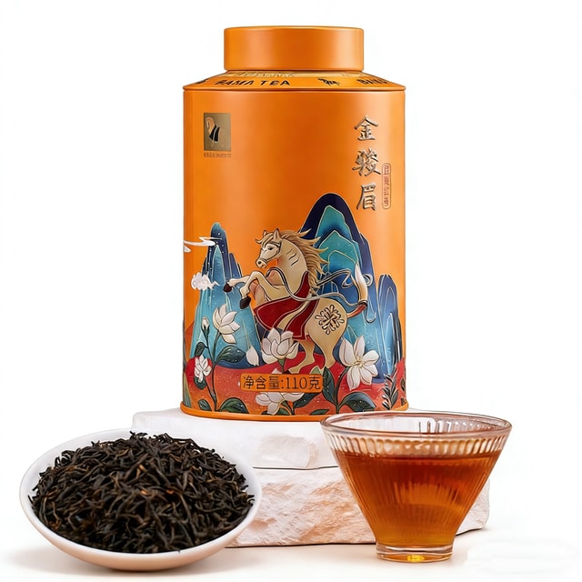 中國直郵】 八馬茶業正宗武夷山紅茶金駿眉110g*罐紅茶葉高級自飲罐裝- Yami
