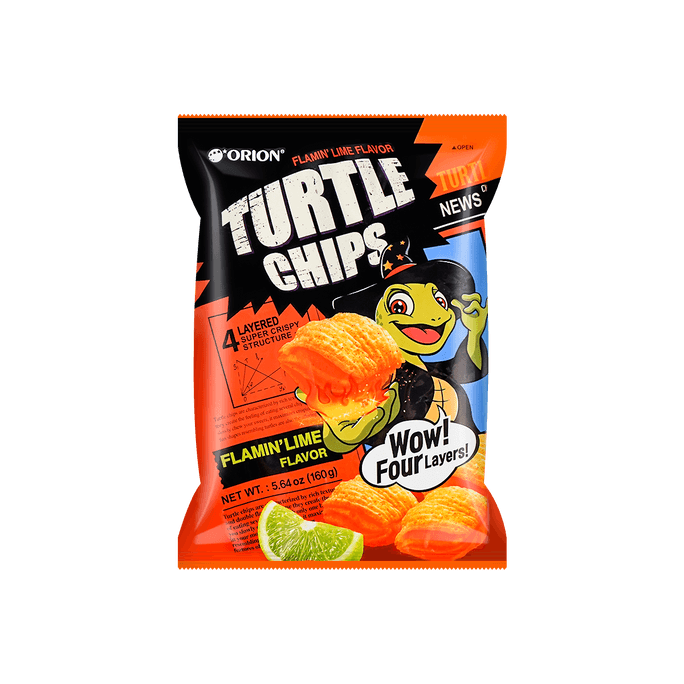 Flamin' Lime Flavor Turtle Chips, 5.64oz
