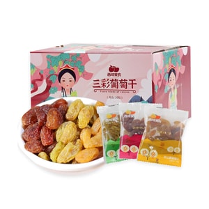 西域美农 三色葡萄乾 225g【配料純淨】【無添加糖】