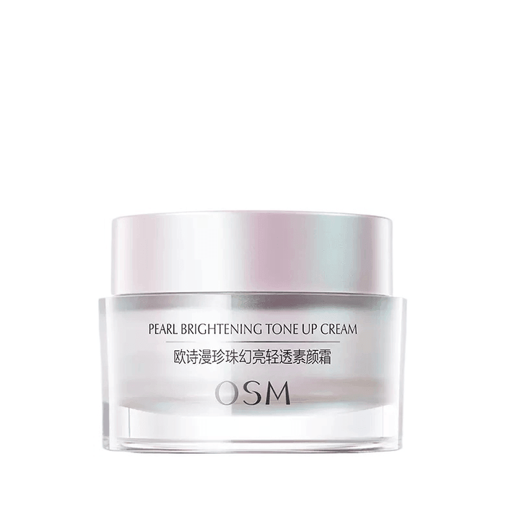 【中国直邮】 欧诗漫 珍珠幻亮面部素颜霜轻透裸妆修容遮瑕50g*1瓶