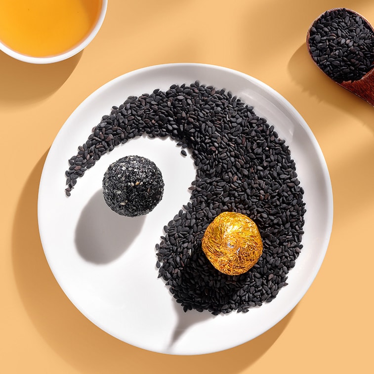 【中國直郵】福東海 高鈣0蔗糖黑芝麻丸香酥口味 孕婦老人必備 好吃不膩 126g/盒 4