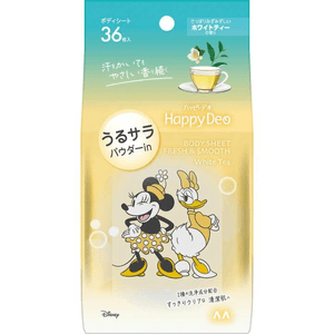 Happy Deo Body Sheet Moisturizing Smooth White Tea [36 sheets]