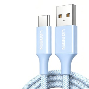 Blue 1m 1pc Charging Cable USB to Type-C For iPhone 15-17 & For Android Phones FBMQC