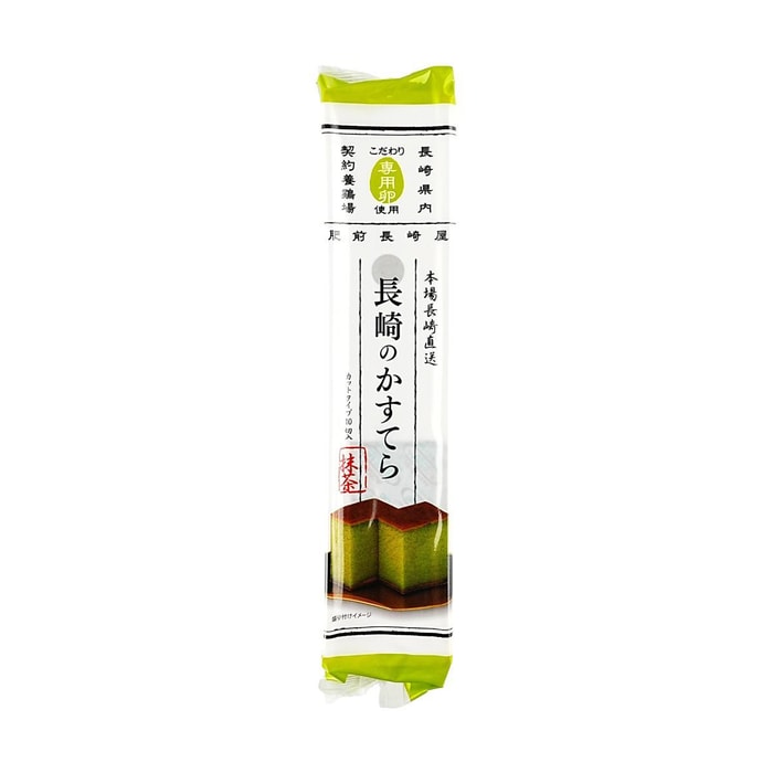 Izumiya Nagasaki Castella Cake Matcha Flavor 9.5 oz【Breakfast Afternoon Tea Snacks】