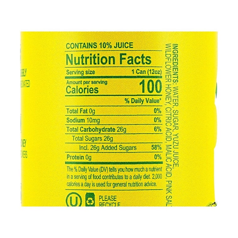 Sparkling Yuzu-Ade, 12 fl oz【Lightly Sweet & Refreshing】 4