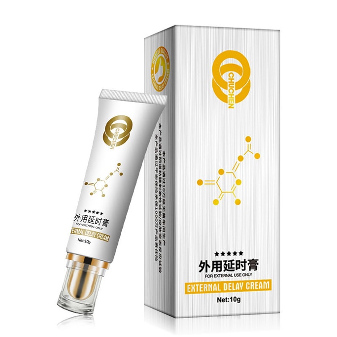 【China Direct Mail】Chuchen Men's External Delay Paste Platinum Version External Long-lasting Men's External Extension Time-free Sex Toys 10g