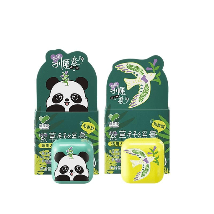 Shikongrass Paste Mosquito Bite Slow Itching Quick Itching Panda + Bird 6g*2 Boxes