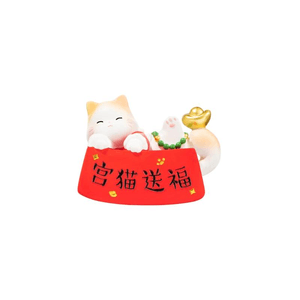 【中国直送】故宮博物院淘宝網 - 故宮博物院猫卓上置物 吉祥文様 春節特大 6.2cm×1箱