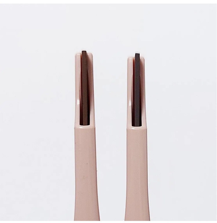 【日本直郵】 日本 CANMAKE 井田 砍刀眉筆 極薄 旋轉式 雙頭眉筆 自然立體 毛流感 01 自然棕 1支