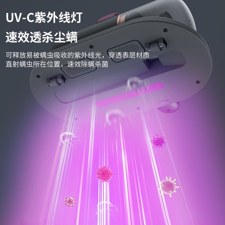Home wireless dust mite remover - UV sterilization vacuum cleaner combo - Dust mite removal device 1 piece - Luxurious gold 3