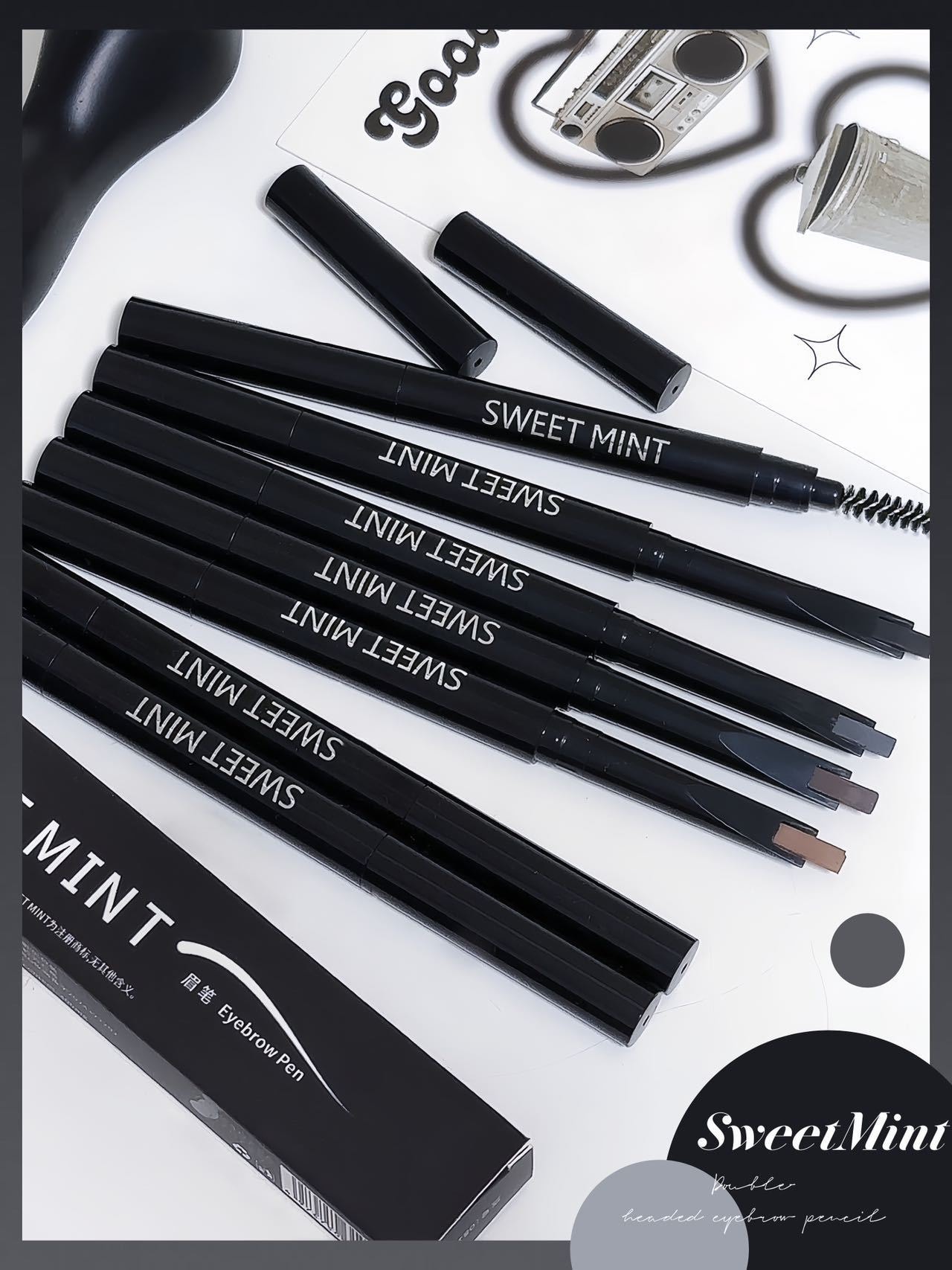 【中国直邮】 Sweet Mint 眉笔一支自然雾感顺滑初学者易上手自然根根分明学生平价