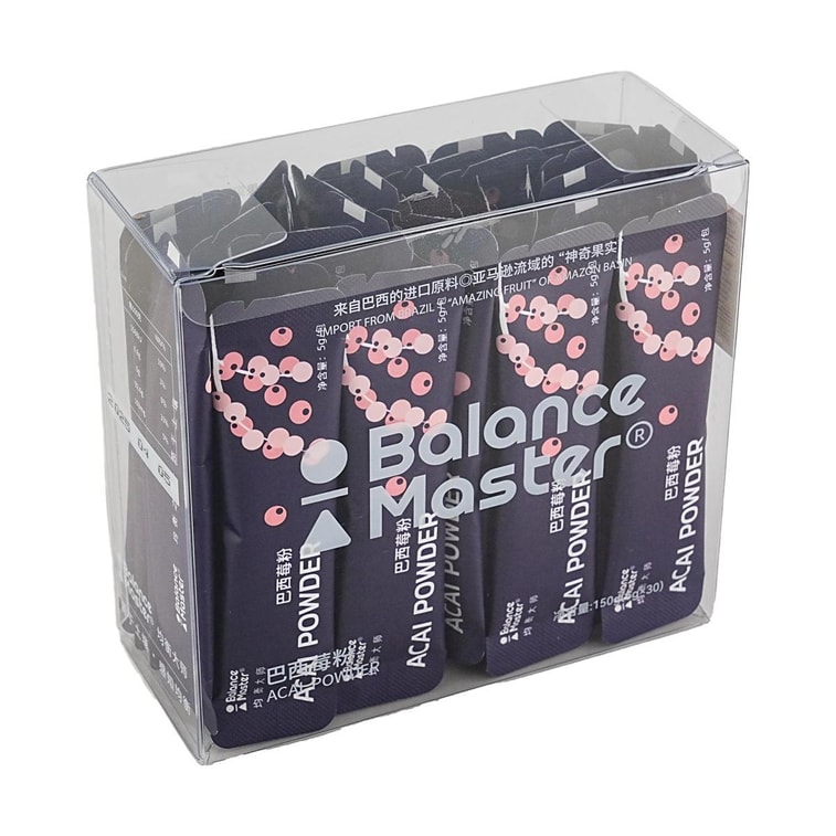 BALANCE MASTER均衡大师 巴西莓粉 30袋入 150g【配料干净无添加】【富含花青素纤维营养】【超级食物】 4