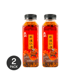 袁鲜 麻辣红油 350ml 油泼辣子四川味道 鲜香麻辣  自制凉拌菜 钵钵鸡 夫妻肺片 *2【2份超值装】